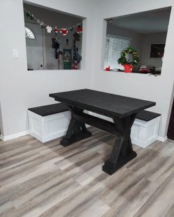Breakfast Dining Nook Benches Set