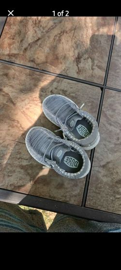 Hey Dude Gray Knit Slip-On Shoes