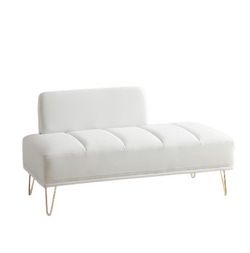 White sofa bench