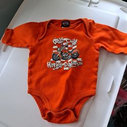 Harley Davidson Onsie 0 To 3 