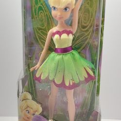 Disney Fairies Sparkle Party Tink Doll 9” NIB Damaged Box Tinker