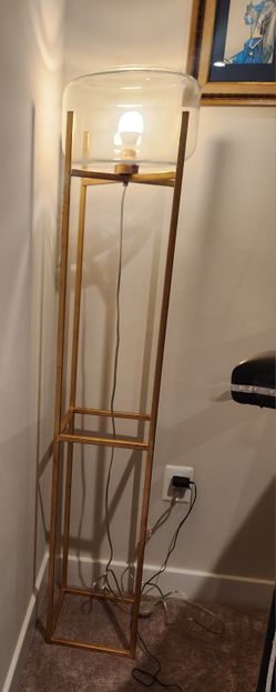 Gold Modern Floor Lamp - Set Of Two