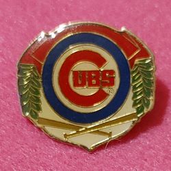 Chicago Cubs Vintage "LOGO IN LAURELS" COLLECTOR'S PIN BY IP UNUSED!😇 MINT CONDITION! GREAT FOR HATS! Please Read Description.