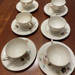 Pirkenhammer Vintage Tea Cup Set 12 Piece