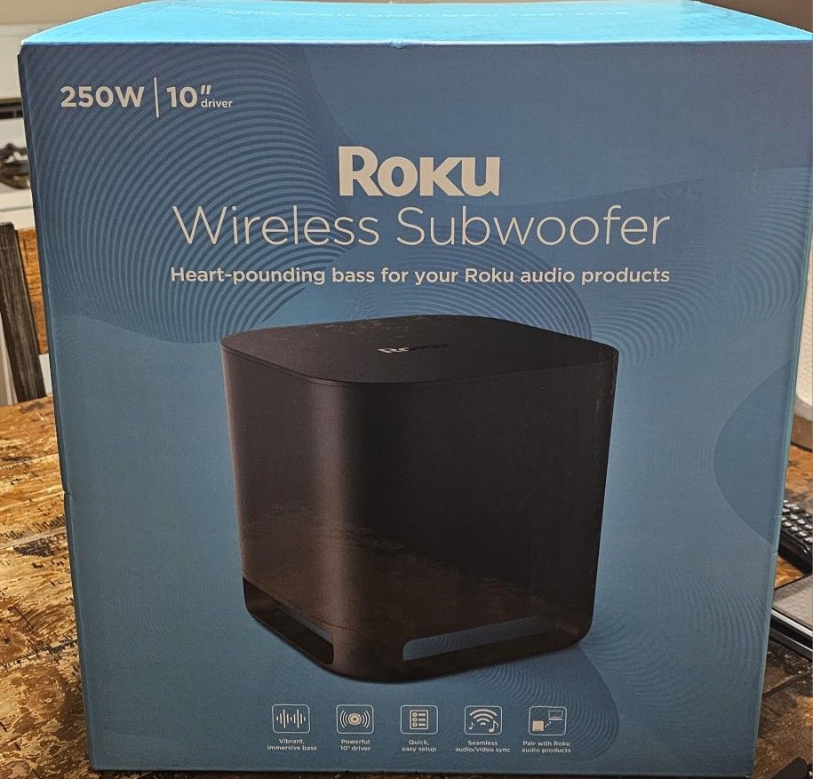 Roku Wireless Subwoofer 250w