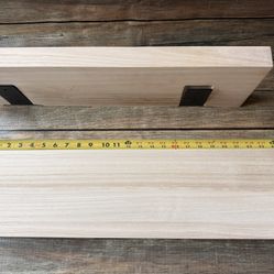 NEW Floating Shelves, Wall Decor Shelf, Unfinished Solid Natural Wood 23.6"×6.7"×1.6"