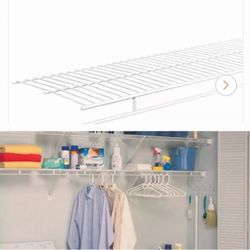 Closetmaid wire shelf with hanging