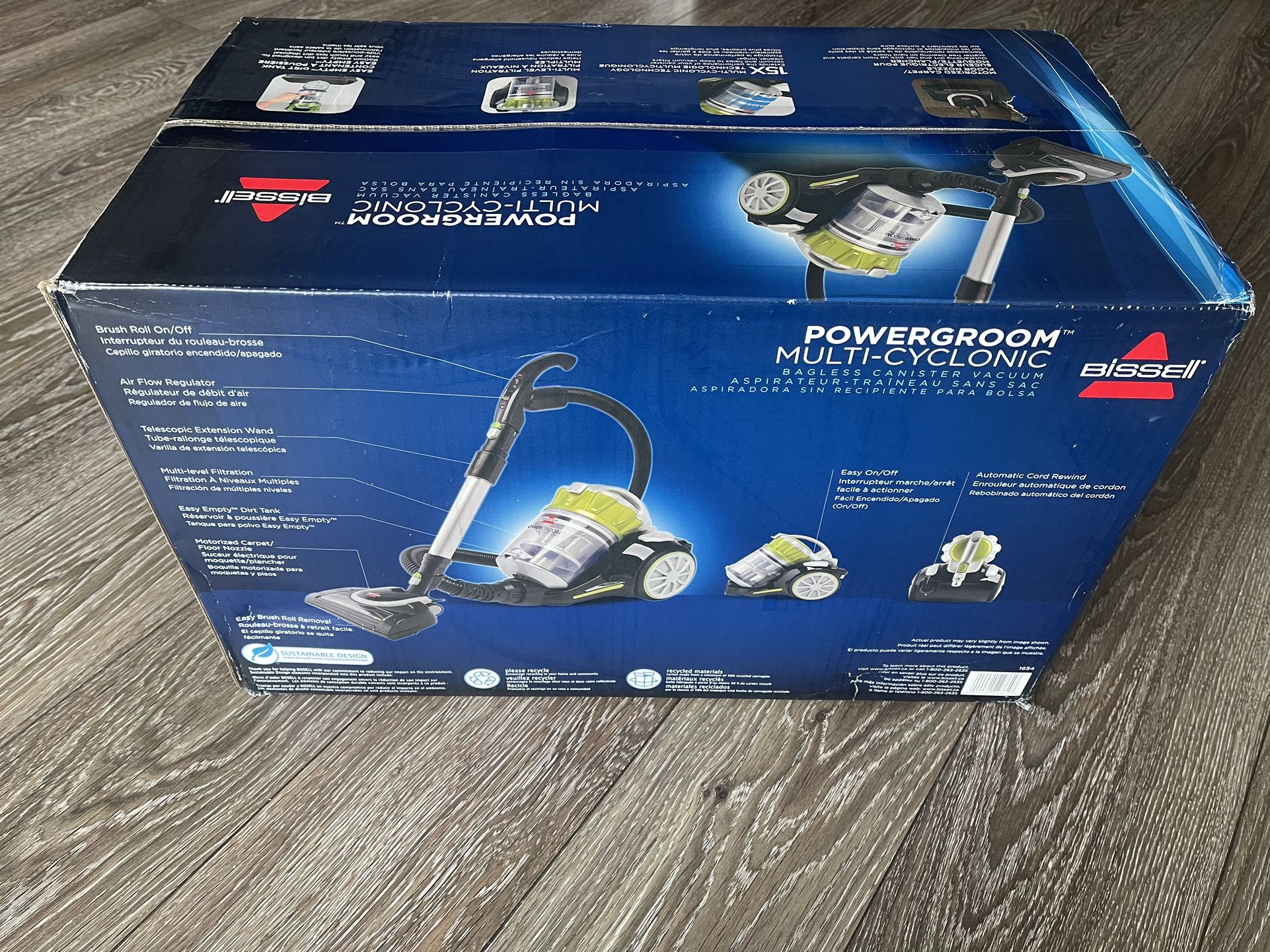 Bissell Powergroom Multicyclonic Bagless Canister Vacuum