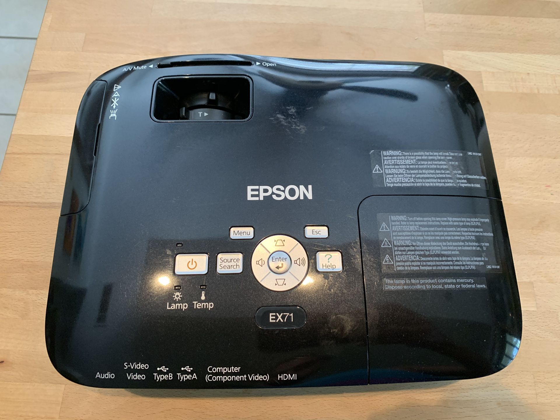 Epson WXGA Projector.