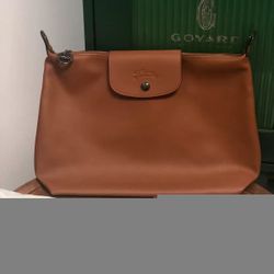 Longchamp hobo leather crossbody bag