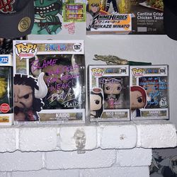 Signed One Piece Funko Pops