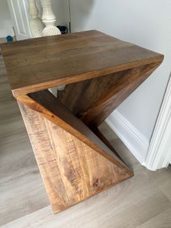 Wood nightstand brown