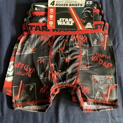 Star Wars Boys Boxer Briefs 4 pack xs 4-5