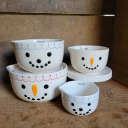 Snowman Measuring Cups 