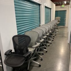 Titanium Aeron Chairs Size B