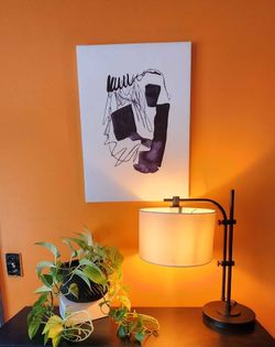Black Baronvale Metal Desk/Accent Lamp