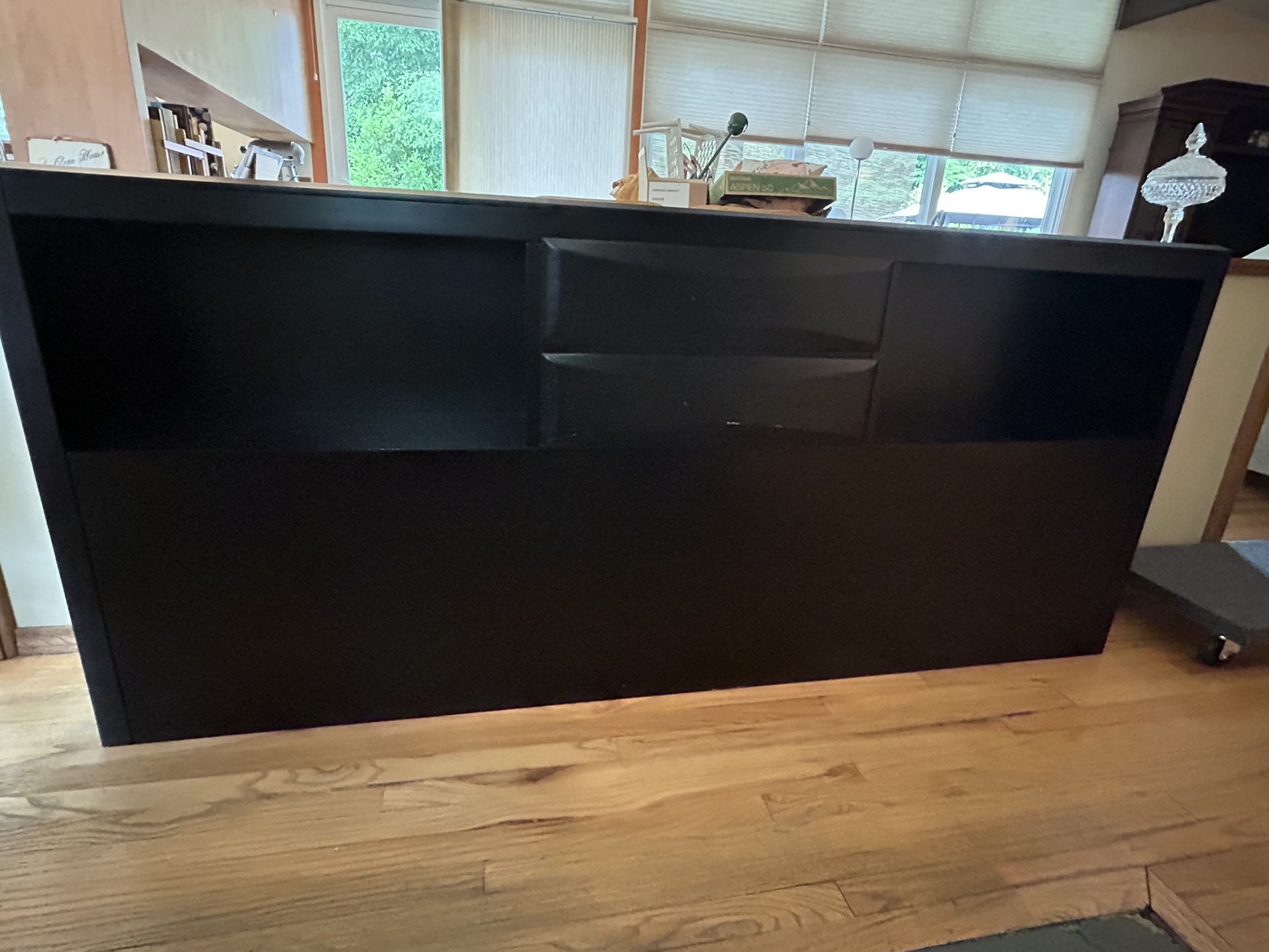 King Size Headboard With Drawers/shelves