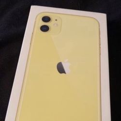Apple iPhone 11 Yellow unlocked brand new sealed Comes With Charger & Headphones New Case & Screen Protector