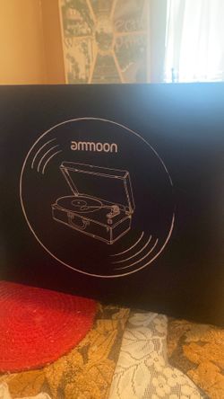 Ammoon 3 speed portable turntable
