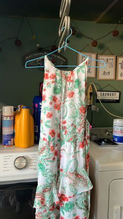 Nwt IZ BYER girl white floral dress