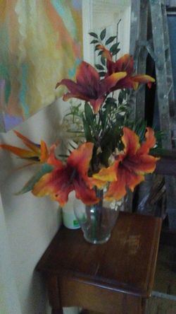 Orange floral arrangement