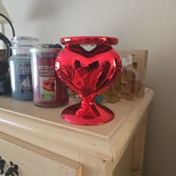 Heart candle holder from bath and body works