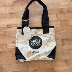 MINI Canvas Tote lunch bag Whole Foods Tag Aloha Co Kailua, HI NWT