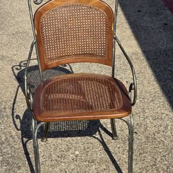 Antique Wrought Iron/Bronze Chair