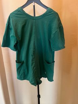 Green Scrub Top with Pockets xs