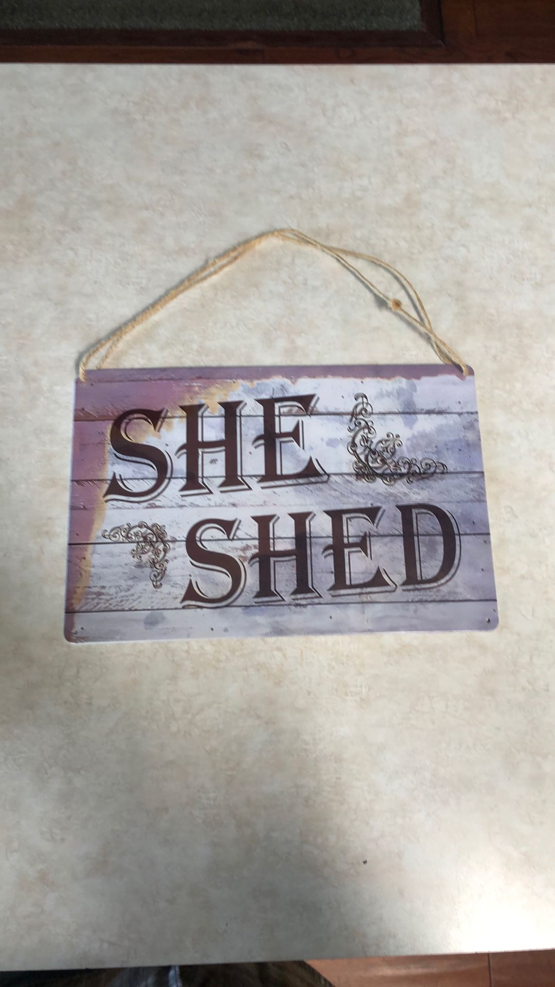 She Shed Metal Sign