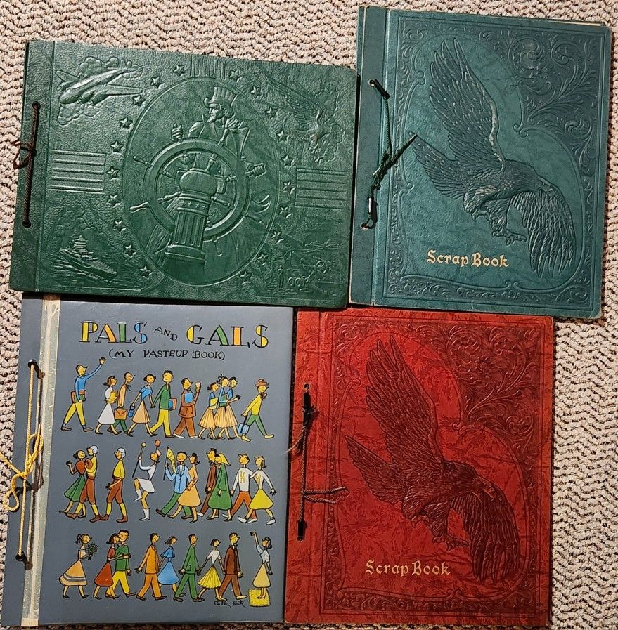 Vintage 1940's scrapbooks