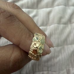 10k gold nugget ring