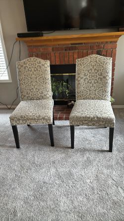 White And Grey Accent Chairs