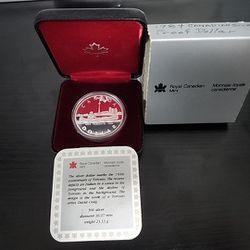 1(contact info removed) Canada Toronto 150 Year Anniversary Proof Silver Dollar