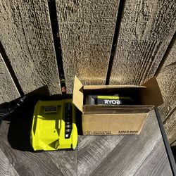 RYOBI 40V Lithium Starter Kit 6Ah Battery & Charger OP(contact info removed) – New