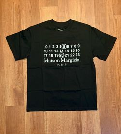 Black maison margiela t shirt size medium