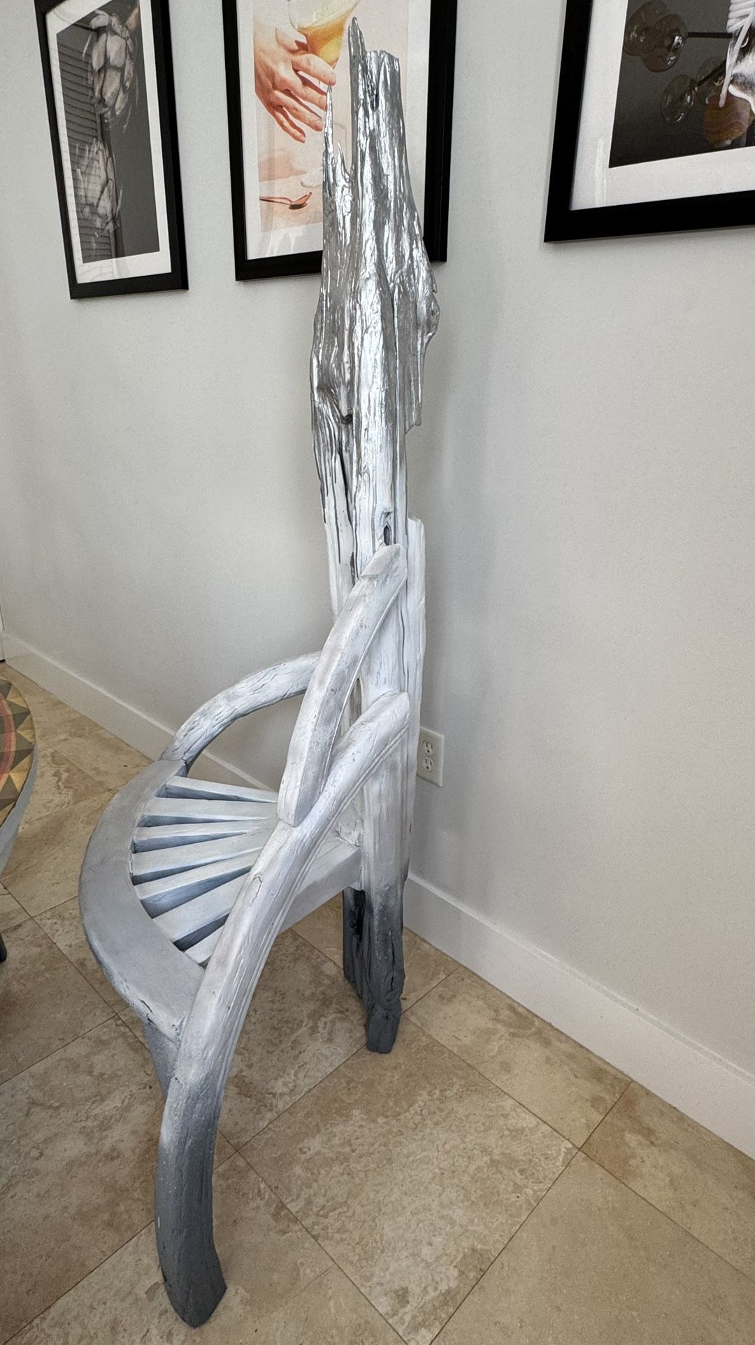 Throne Teakwood Chair Pop art