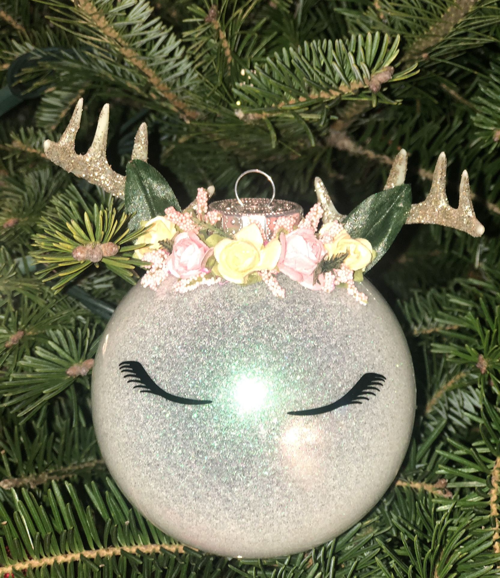 Ornament, Glitter Deer