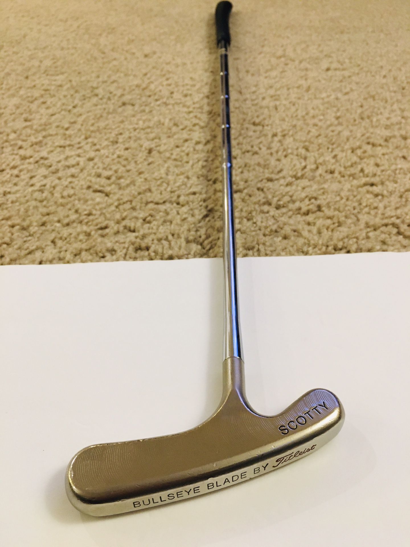 SCOTTY CAMERON TITLEIST BULLSEYE PLATINUM FINISH BLADE PUTTER RARE