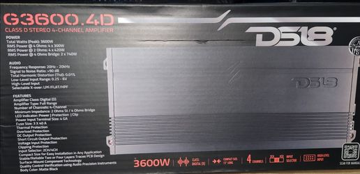 Class D Stereo 4-Channel Amplifier
