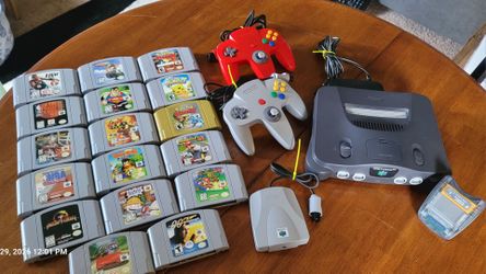 Nintendo 64 w/acc. And games