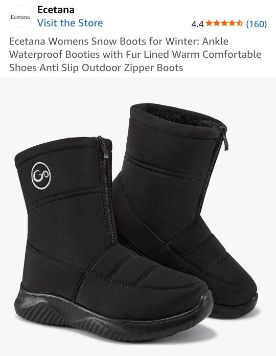 WOMEN'S FUR LINED SNOW BOOTS