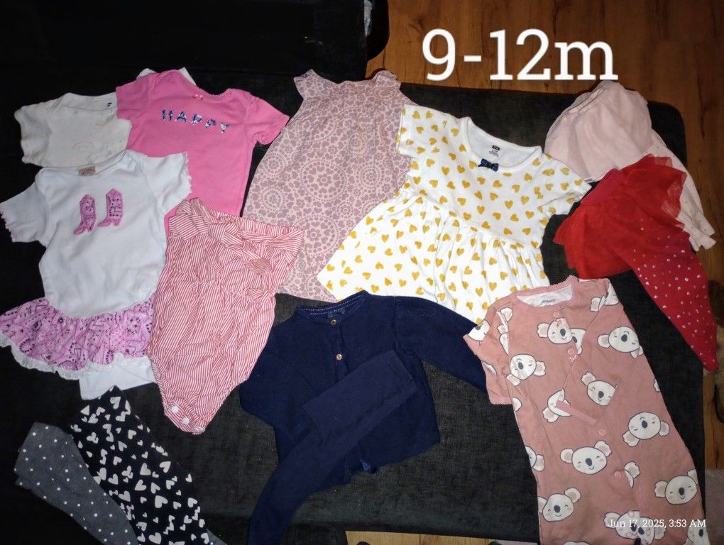 Baby Girl 9-12 Months Clothes Bundle
