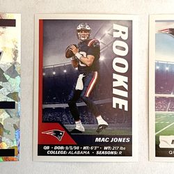 2021 3 Lots Panini NFL Stickers and Card Collection Mac Jones