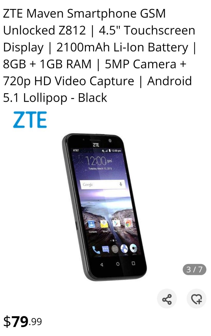 ZTE Att Smart Phone 