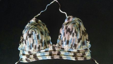 Crochet bikini top