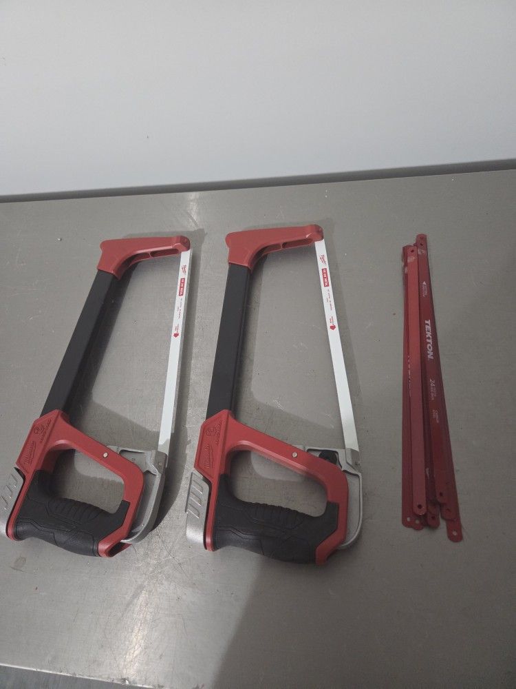 2 Brand New Milwaukee High Tension Hack Saws 