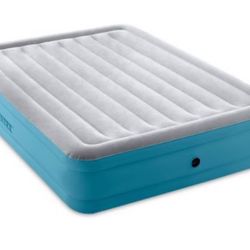 Intex Raised 16" Air Mattress with Hand Held 120V Pump - Queen Size