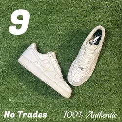 Size 9 Nike Air Force 1 “White” 🦷