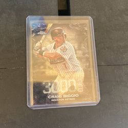 CRAIG BIGGIO 2016 TOPPS 3000 HIT CLUB !!!! CARD #3000H-14 ASTROS HOF 🔥🔥🔥